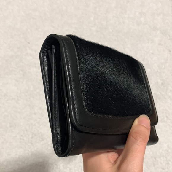 Jasper Conran Genuine Leather with Fur Wallet - Picture 7 of 17